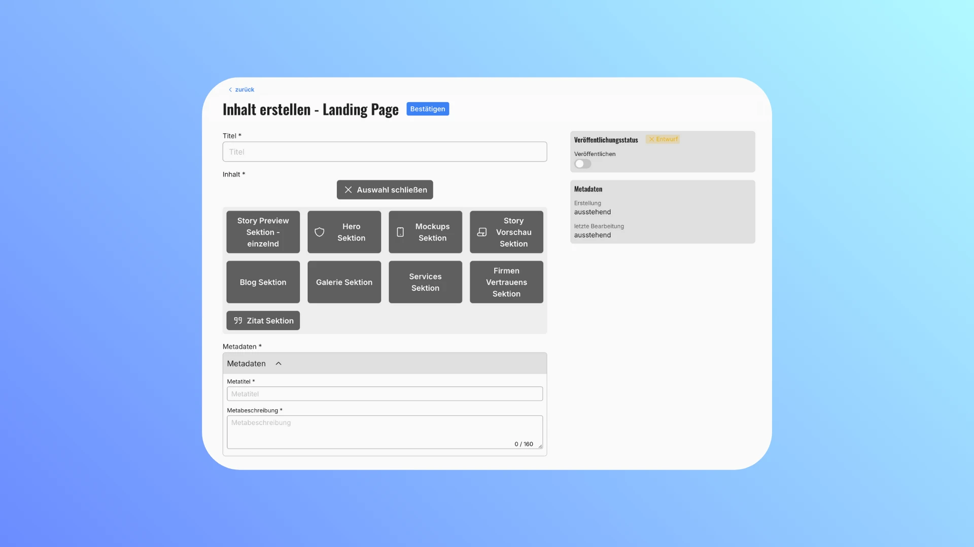 Erstelle überzeugende und zielgerichtete Landingpages, die perfekt zu deiner Webseite passen und deine Marketingziele erreichen. Hol das Maximum aus deinen Kampagnen heraus.